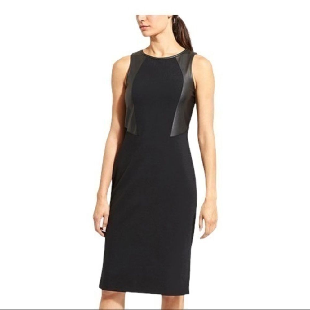 Athleta Black Ponte Night on the Town Dress size S